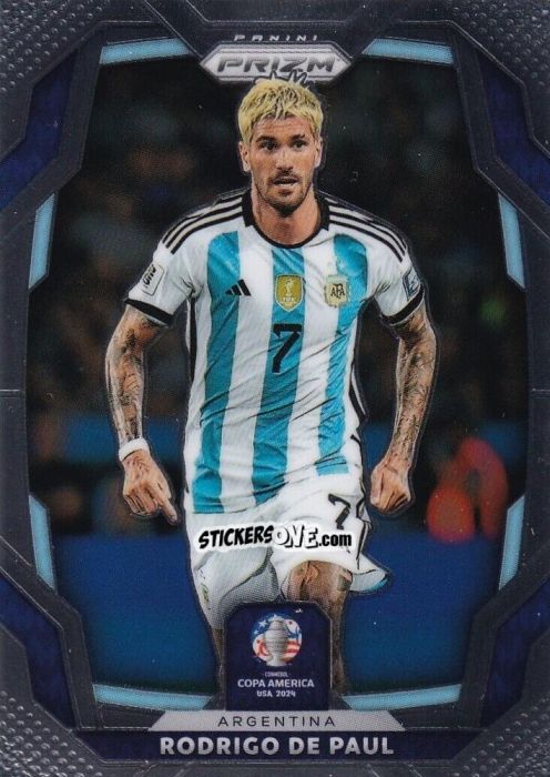 Figurina Rodrigo de Paul - Prizm Copa America 2023-2024
 n. 9 - Panini