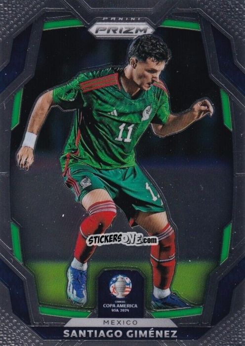 Figurina Santiago Gimenez - Prizm Copa America 2023-2024
 n. 128 - Panini
