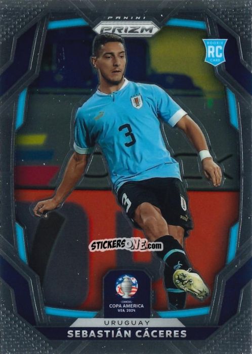 Figurina Sebastian Caceres - Prizm Copa America 2023-2024
 n. 108 - Panini