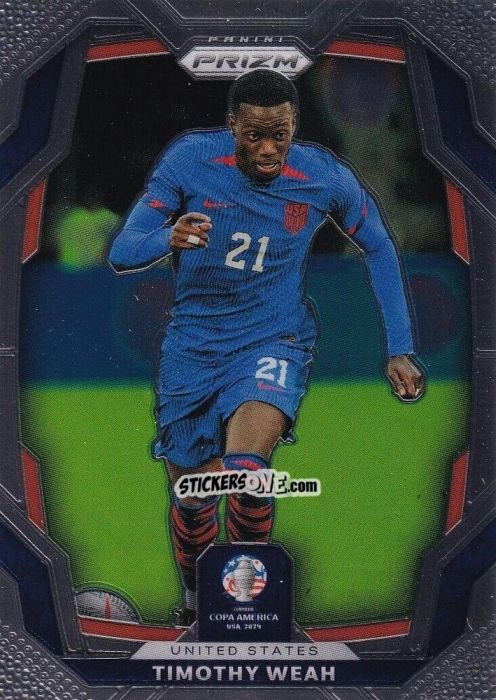 Cromo Timothy Weah - Prizm Copa America 2023-2024
 n. 157 - Panini