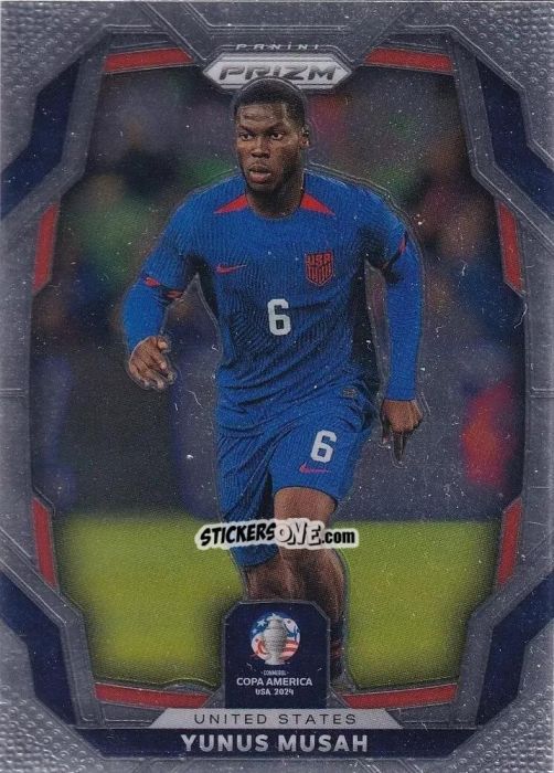 Cromo Yunus Musah - Prizm Copa America 2023-2024
 n. 153 - Panini
