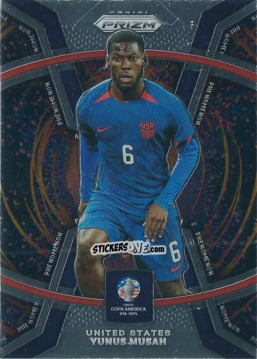 Cromo Yunus Musah - Prizm Copa America 2023-2024
 n. P23 - Panini