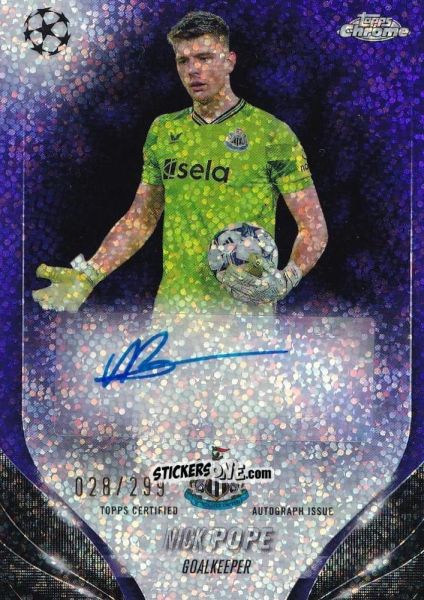 Figurina Nick Pope - UEFA Club Competitions Chrome 2023-2024
 n. CA-NP - Topps