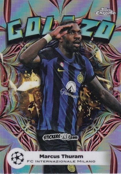 Figurina Marcus Thuram - UEFA Club Competitions Chrome 2023-2024
 n. GL-4 - Topps