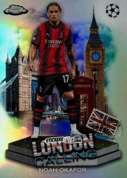 Figurina Noah Okafor - UEFA Club Competitions Chrome 2023-2024
 n. LC-1 - Topps