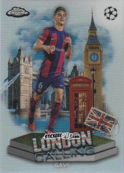 Sticker Gavi - UEFA Club Competitions Chrome 2023-2024
 n. LC-5 - Topps