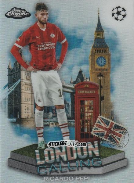 Figurina Ricardo Pepi - UEFA Club Competitions Chrome 2023-2024
 n. LC-12 - Topps