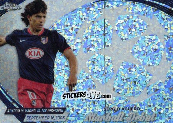 Figurina Sergio Agüero - UEFA Club Competitions Chrome 2023-2024
 n. SD-5 - Topps