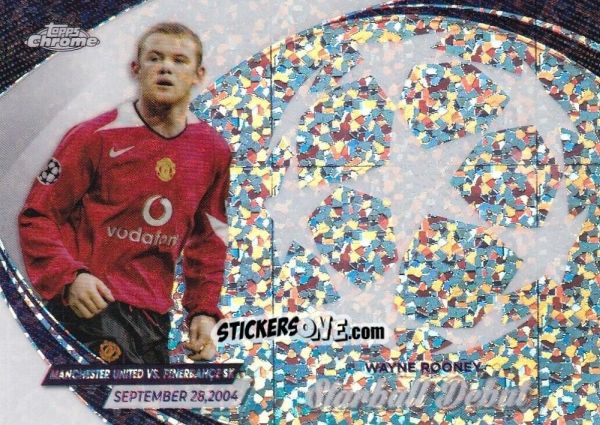 Figurina Wayne Rooney - UEFA Club Competitions Chrome 2023-2024
 n. SD-6 - Topps