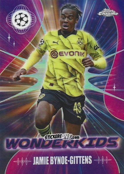 Cromo Jamie Bynoe-Gittens - UEFA Club Competitions Chrome 2023-2024
 n. WK-7 - Topps