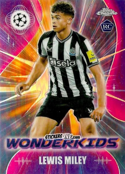 Sticker Lewis Miley - UEFA Club Competitions Chrome 2023-2024
 n. WA-LM - Topps