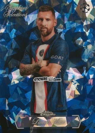 Cromo Lionel Messi - UEFA Club Competitions Chrome Sapphire Edition 2022-2023
 n. SS-1 - Topps