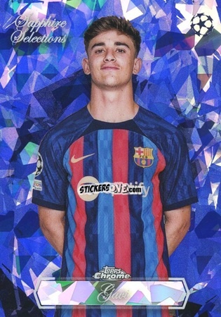 Sticker Gavi - UEFA Club Competitions Chrome Sapphire Edition 2022-2023
 n. SS-5 - Topps