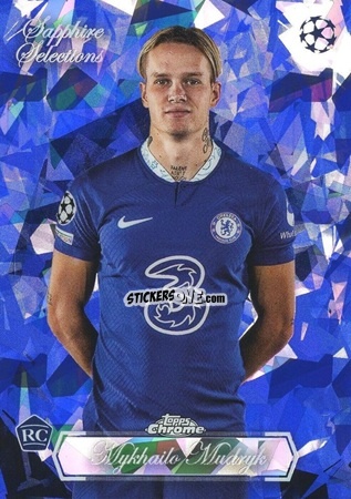 Figurina Mykhailo Mudryk - UEFA Club Competitions Chrome Sapphire Edition 2022-2023
 n. SS-15 - Topps