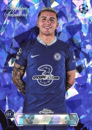 Sticker Enzo Fernandez - UEFA Club Competitions Chrome Sapphire Edition 2022-2023
 n. SS-24 - Topps