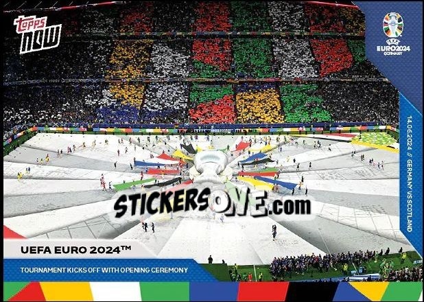 Figurina Uefa Euro 2024 - Now Uefa Euro 2024 n. 1 - Topps