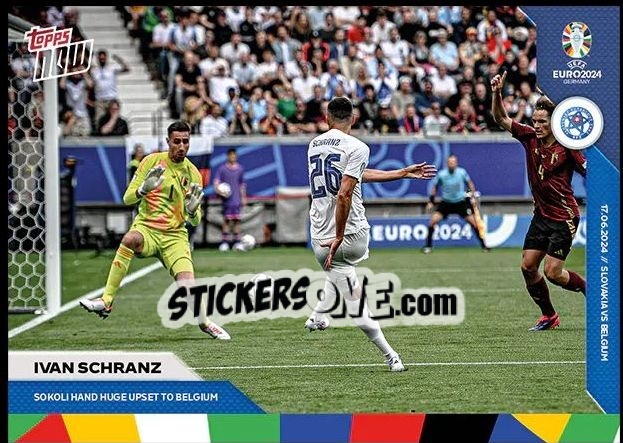 Figurina Ivan Schranz - Now Uefa Euro 2024 n. 12 - Topps