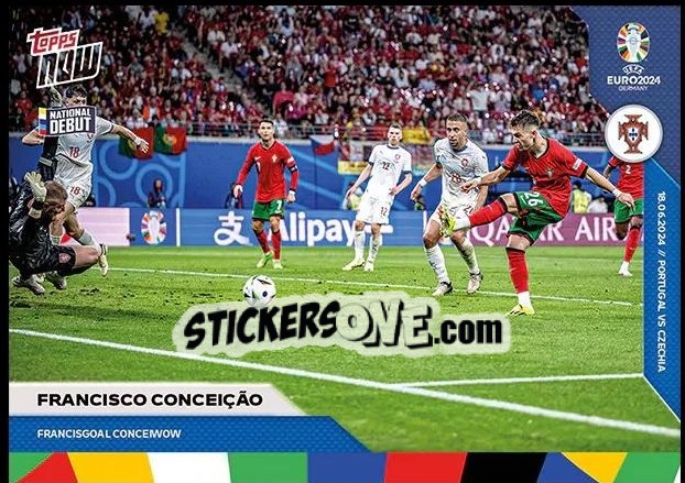 Sticker Francisco Conceição - Now Uefa Euro 2024 n. 17 - Topps