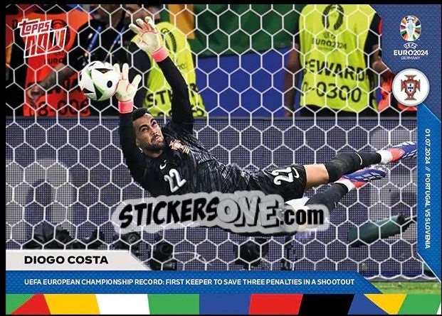 Cromo Diogo Costa - Now Uefa Euro 2024 n. 39 - Topps
