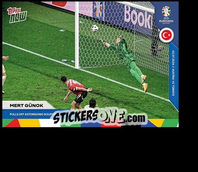 Cromo Mert Günok - Now Uefa Euro 2024 n. 44 - Topps