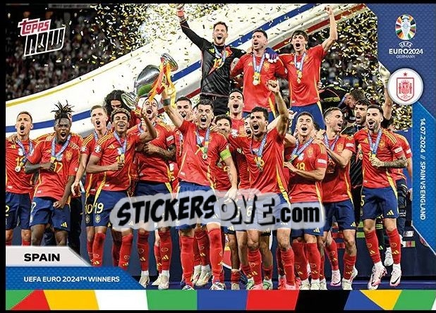 Figurina Spain - Now Uefa Euro 2024 n. 59 - Topps