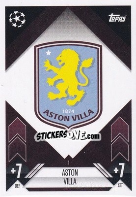 Cromo Team Badge - Uefa Champions League & Europa League 2024-2025. Match Attax n. 1 - Topps