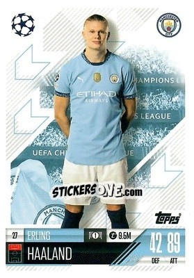 Cromo Erling Haaland - Uefa Champions League & Europa League 2024-2025. Match Attax n. 27 - Topps