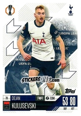 Cromo Dejan Kulusevski - Uefa Champions League & Europa League 2024-2025. Match Attax n. 79 - Topps
