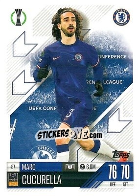 Figurina Marc Cucurella - Uefa Champions League & Europa League 2024-2025. Match Attax n. 87 - Topps