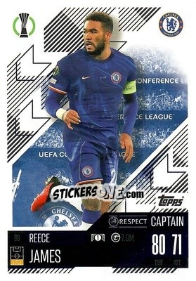 Figurina Reece James - Uefa Champions League & Europa League 2024-2025. Match Attax n. 88 - Topps