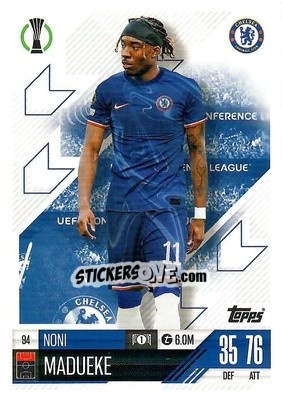 Sticker Noni Madueke - Uefa Champions League & Europa League 2024-2025. Match Attax n. 94 - Topps
