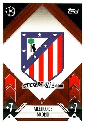 Cromo Team Badge - Uefa Champions League & Europa League 2024-2025. Match Attax n. 109 - Topps