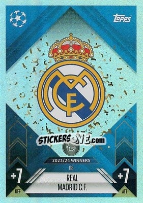 Figurina Team Badge - Uefa Champions League & Europa League 2024-2025. Match Attax n. 118 - Topps