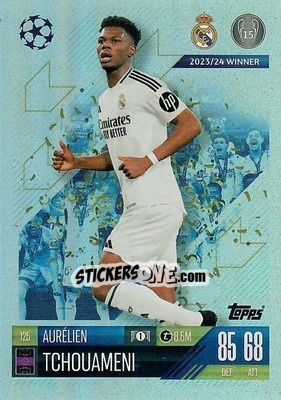 Cromo Aurelien Tchouameni - Uefa Champions League & Europa League 2024-2025. Match Attax n. 125 - Topps