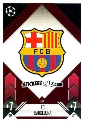 Sticker Team Badge - Uefa Champions League & Europa League 2024-2025. Match Attax n. 136 - Topps