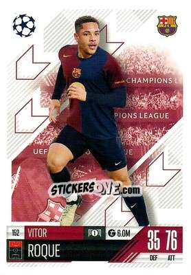 Sticker Vitor Roque - Uefa Champions League & Europa League 2024-2025. Match Attax n. 152 - Topps