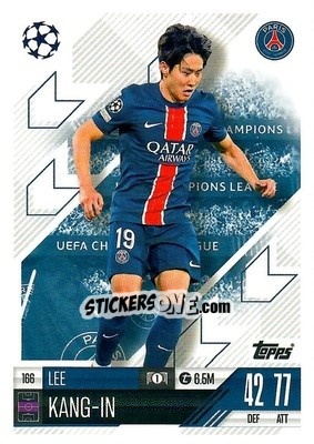 Cromo Lee Kang-In - Uefa Champions League & Europa League 2024-2025. Match Attax n. 166 - Topps