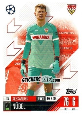 Cromo Alexander Nübel - Uefa Champions League & Europa League 2024-2025. Match Attax n. 173 - Topps