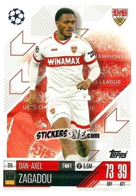 Cromo Dan-Axel Zagadou - Uefa Champions League & Europa League 2024-2025. Match Attax n. 174 - Topps