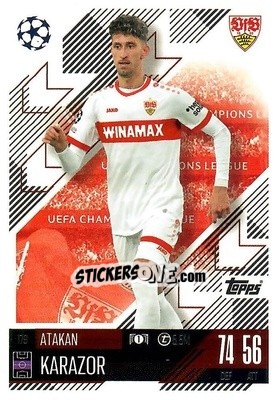 Cromo Atakan Karazor - Uefa Champions League & Europa League 2024-2025. Match Attax n. 179 - Topps