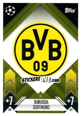 Figurina Team Badge - Uefa Champions League & Europa League 2024-2025. Match Attax n. 181 - Topps