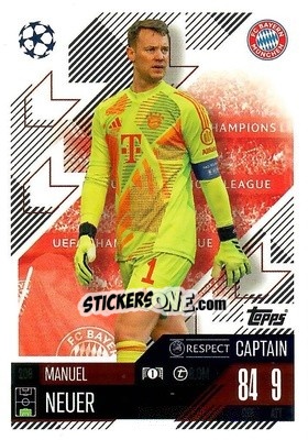 Cromo Manuel Neuer - Uefa Champions League & Europa League 2024-2025. Match Attax n. 209 - Topps
