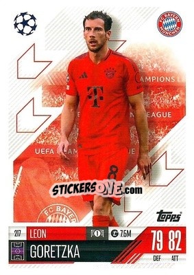 Cromo Leon Goretzka - Uefa Champions League & Europa League 2024-2025. Match Attax n. 217 - Topps