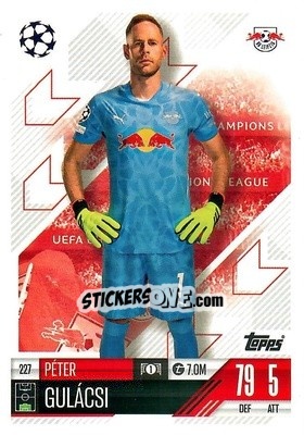 Sticker Peter Gulacsi - Uefa Champions League & Europa League 2024-2025. Match Attax n. 227 - Topps