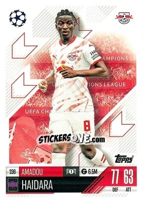 Figurina Amadou Haidara - Uefa Champions League & Europa League 2024-2025. Match Attax n. 236 - Topps