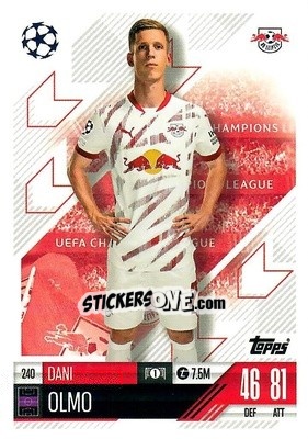 Cromo Dani Olmo - Uefa Champions League & Europa League 2024-2025. Match Attax n. 240 - Topps