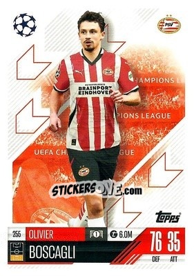 Figurina Olivier Boscagli - Uefa Champions League & Europa League 2024-2025. Match Attax n. 255 - Topps