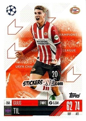 Figurina Guus Til - Uefa Champions League & Europa League 2024-2025. Match Attax n. 258 - Topps
