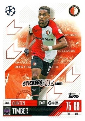 Cromo Quinten Timber - Uefa Champions League & Europa League 2024-2025. Match Attax n. 268 - Topps