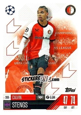 Cromo Calvin Stengs - Uefa Champions League & Europa League 2024-2025. Match Attax n. 269 - Topps
